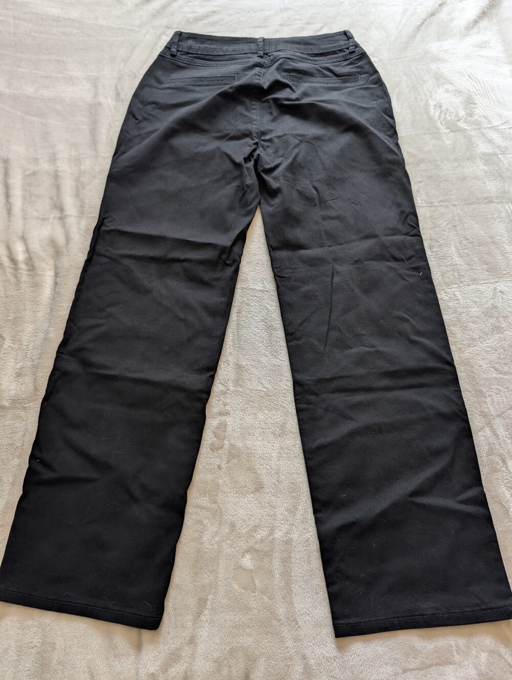 Flamingals Midrise Solid Front Seam Straight Leg Black Pants NWT Medium - Picture 5 of 8